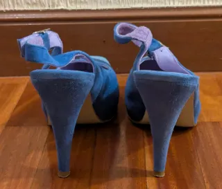 Zapatos GINO VAELLO Piel Azul y Gris