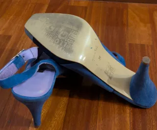 Zapatos GINO VAELLO Piel Azul y Gris
