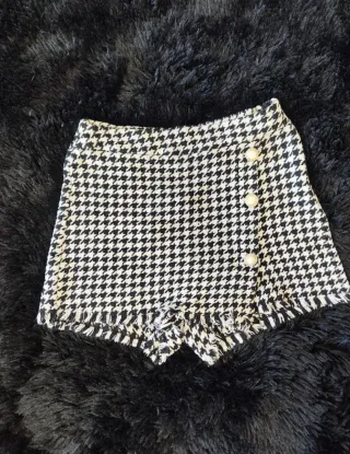 Falda-pantalón pata de gallo