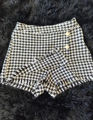 Falda-pantalón pata de gallo