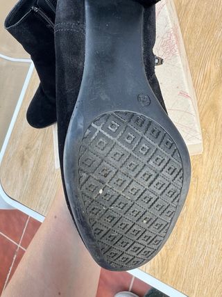 Botines  de Piel Negros Talla 39