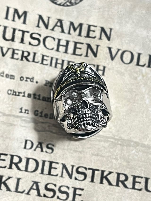 Anillo Calavera Acero Inoxidable talla ajustable