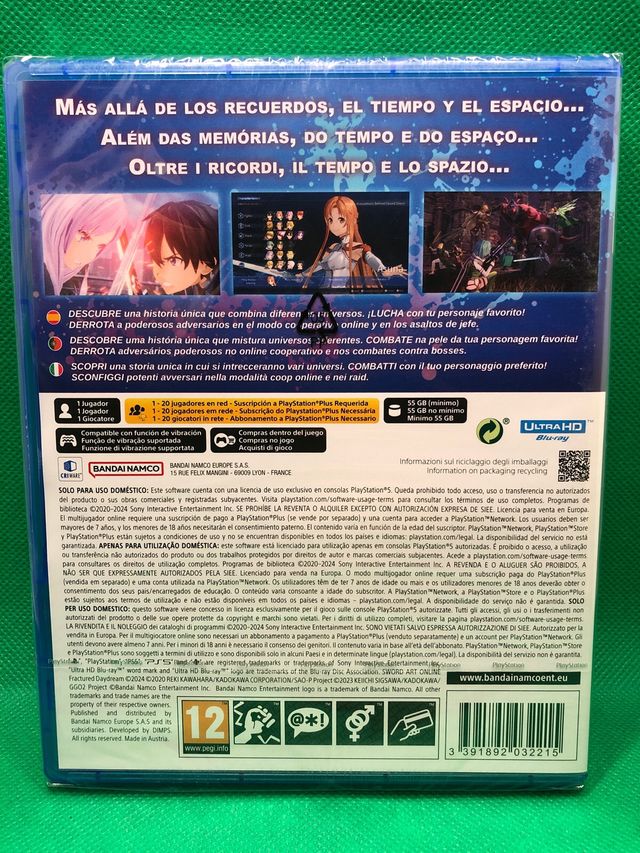 SAO Fractured Daydream PS5 NUEVO