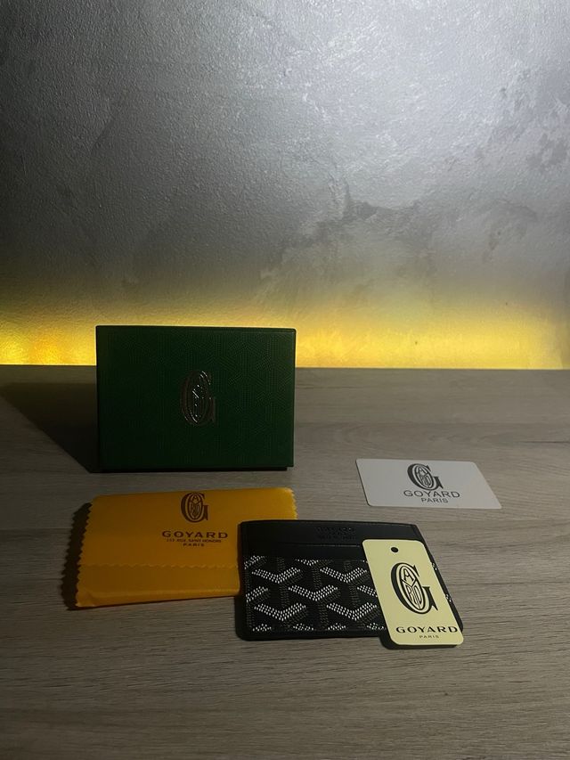 Portacarte Goyard nero multicolore