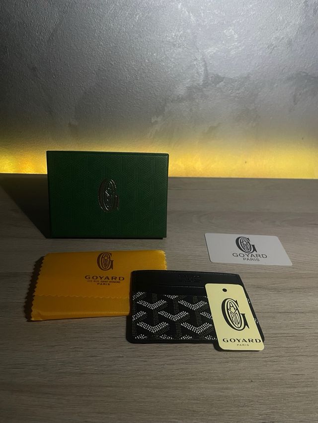 Portacarte Goyard nero multicolore