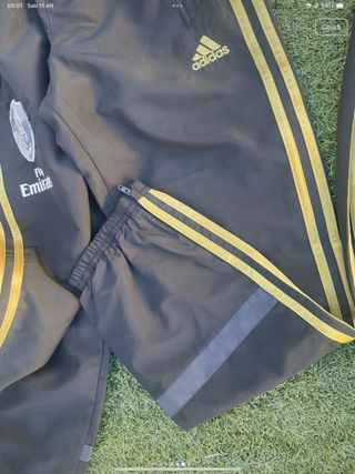 Tuta sport Adidas nero oro Italia