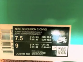 Nike SB Chron 2 CNVS Naranja Blanco