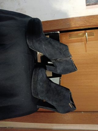 Botines A.Morelli Ante Negro Talla 39 l