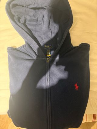 Sudadera Ralph Lauren con capucha azul XL