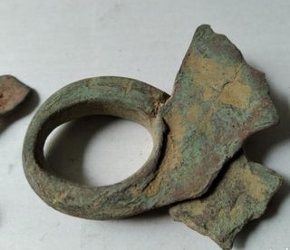 Lote 3 asas antiguas cobre bronce