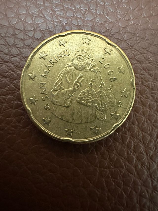 Moneda 20 Cent San Marino 2008