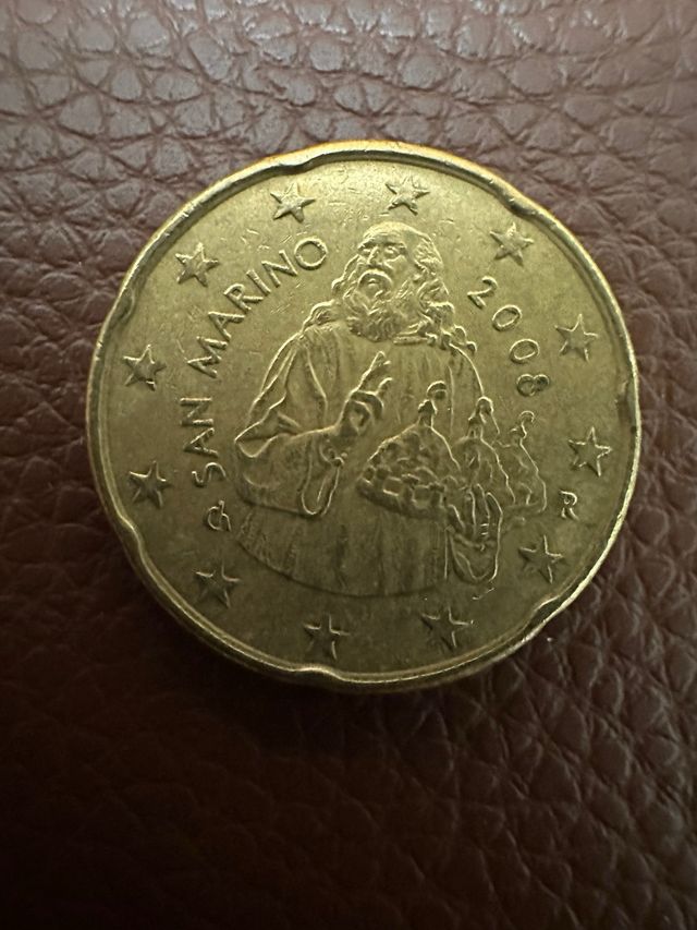 Moneda 20 Cent San Marino 2008