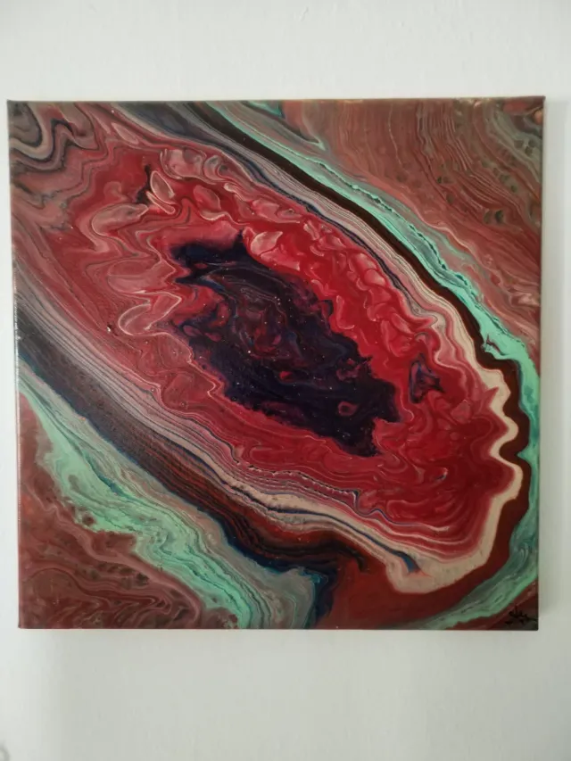 Pintura abstracta acrílica