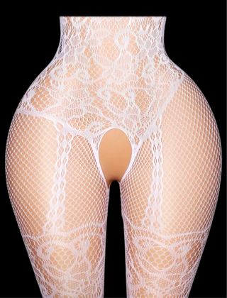 Lencería Sexy Encaje Blanco Talla Única