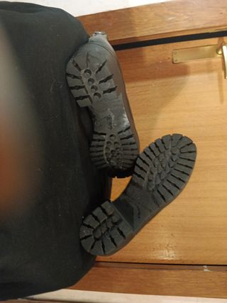 Botines Graceland Negros Tacón Cremalleras Talla 3