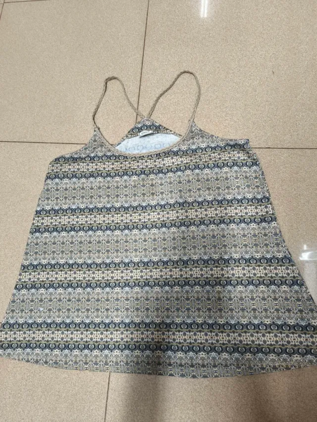 T-shirt senza maniche con stampa taglia M