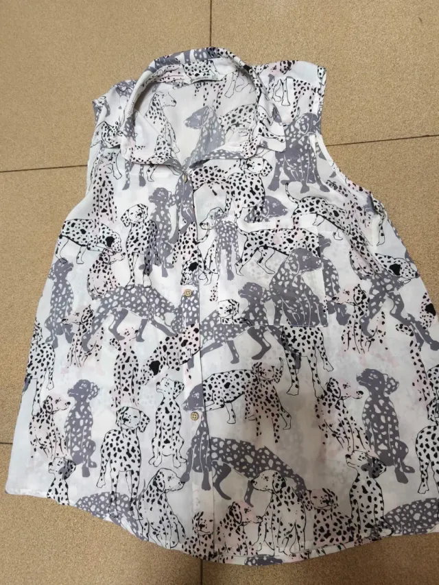 T-shirt senza maniche con stampa taglia M