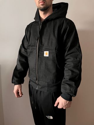 Chaqueta Carhartt Active Negra estilo Bomber - M