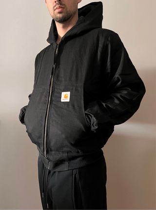 Chaqueta Carhartt Active Negra estilo Bomber - M