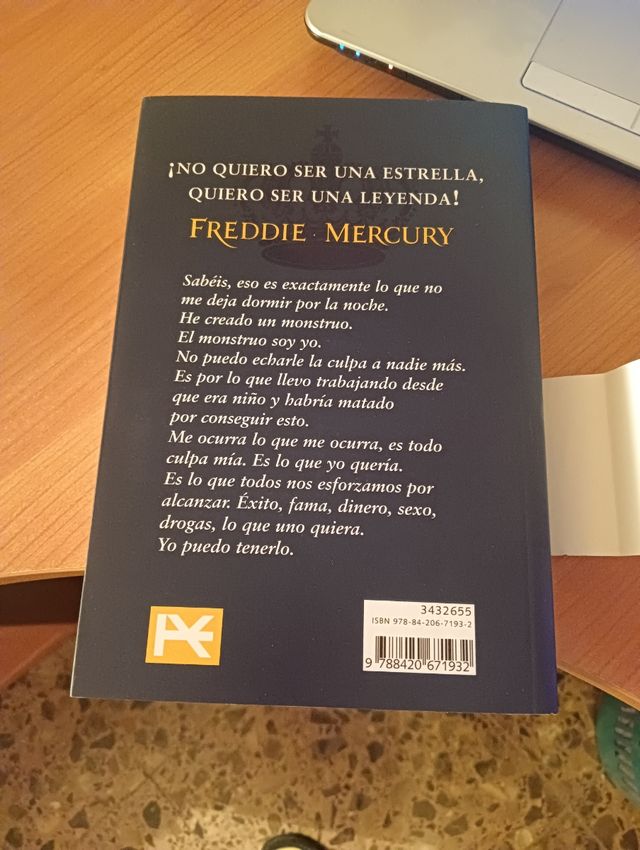 LIBRO FREDDIE MERCURY BIOGRAFIA NUEVO SIN USO