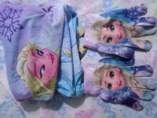 Guantes y bufanda Frozen Elsa