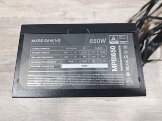 Fuente MARS Gaming MPIII650 (650W)