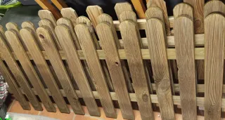 Vallas de madera rústica