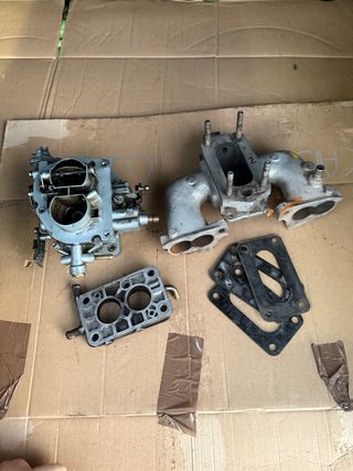 Carburador Renault 5 y colector admisión