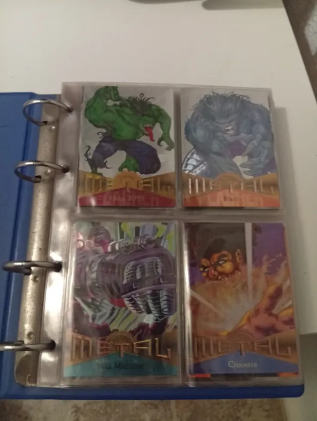 Lote Cartas Marvel Metal
