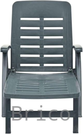 Tumbona Plegable Smeraldo con Ruedas Verde