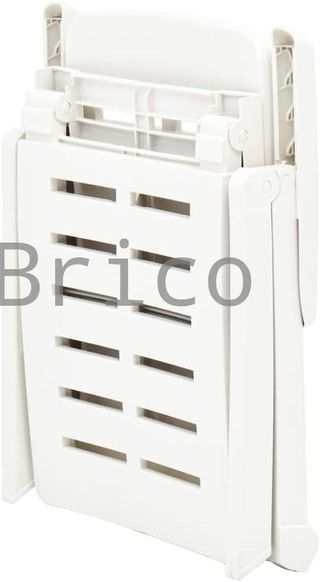 Tumbona Plegable Smeraldo con Ruedas Blanca