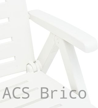 Tumbona Plegable Smeraldo con Ruedas Blanca