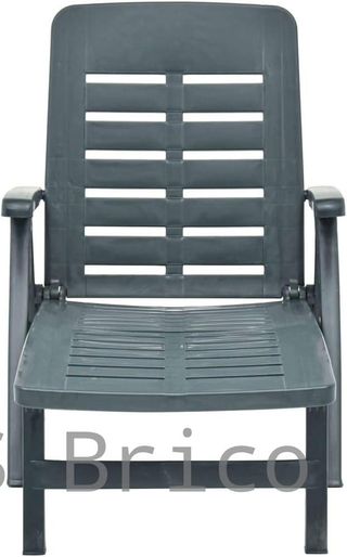Tumbona Plegable Smeraldo con Ruedas Verde