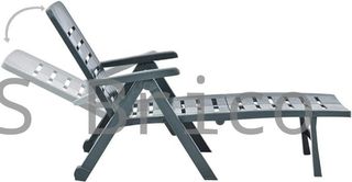 Tumbona Plegable Smeraldo con Ruedas Verde