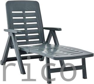 Tumbona Plegable Smeraldo con Ruedas Verde