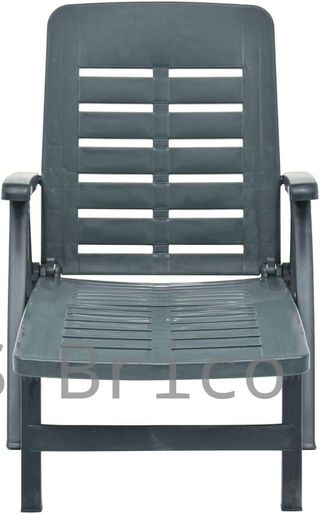 Tumbona Plegable Smeraldo con Ruedas Verde
