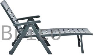 Tumbona Plegable Smeraldo con Ruedas Verde