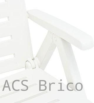 Tumbona Plegable Smeraldo con Ruedas Blanca