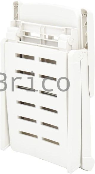 Tumbona Plegable Smeraldo con Ruedas Blanca