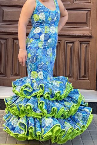 Traje de Flamenca Talla 40-42 Elástico