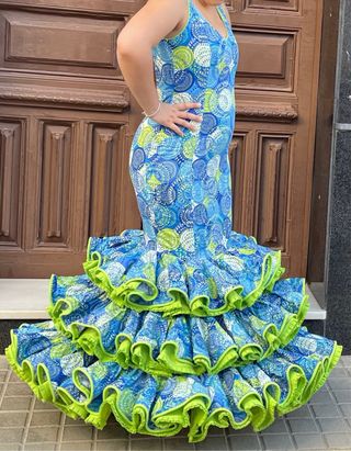 Traje de Flamenca Talla 40-42 Elástico