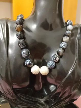 Collana Agata  Granchio blu 