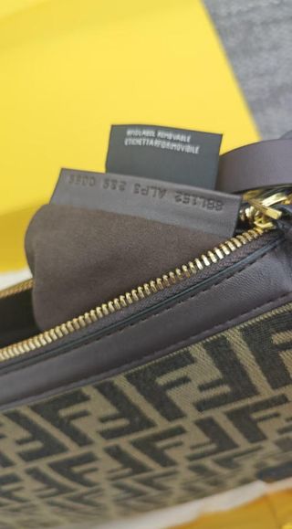 Borsa Fendi beige e marrone