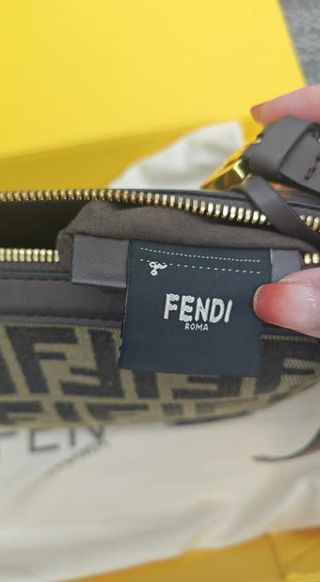Borsa Fendi beige e marrone