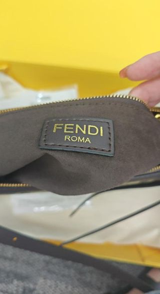 Borsa Fendi beige e marrone