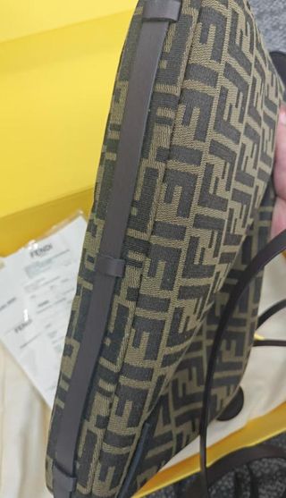 Borsa Fendi beige e marrone