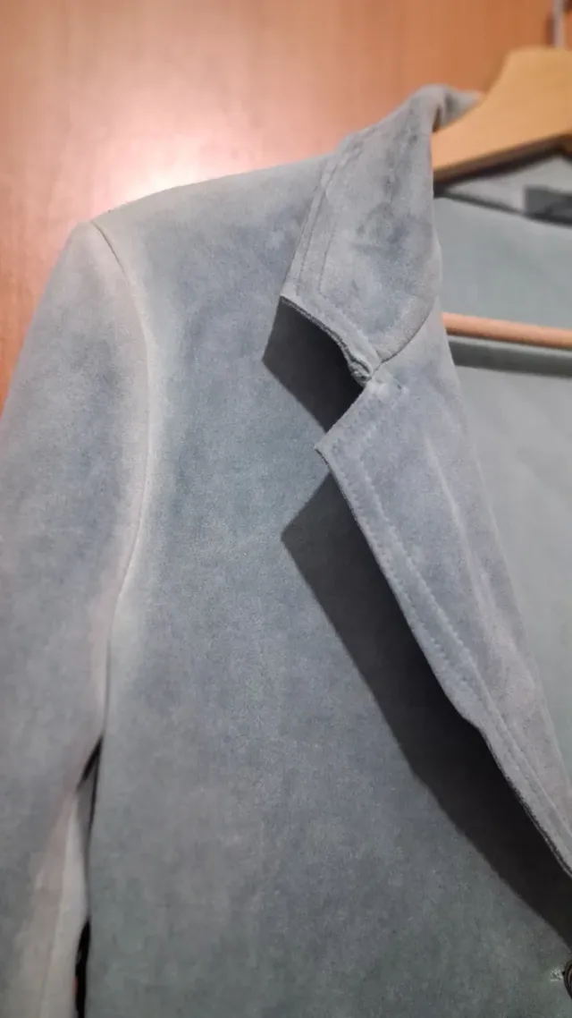 Blazer mujer verde azulado