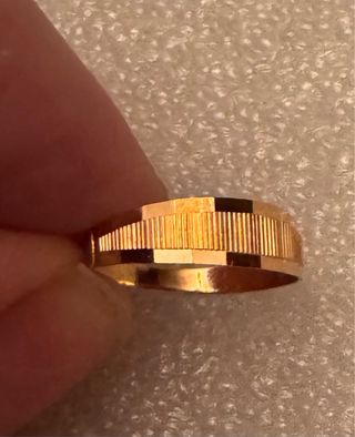 Anillo Oro 18kt Bebé Nuevo