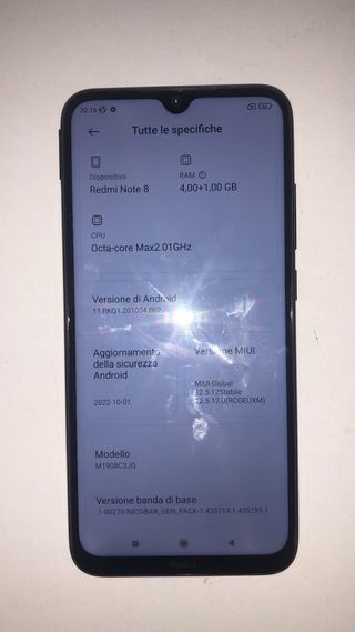 Xiaomi Redmi Note 8 Nero