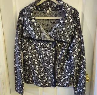 Chaqueta Motera Madison Mujer Gris/Blanco